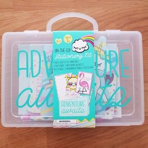 Kids Unicorn stationary kit with travel case